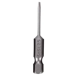 Punta de destornillador magnético de 50mm, punta ranurada de cabeza plana de 2,0-6,0mm, puntas de destornillador eléctrico para destornilladores eléctricos/de mano, 1 ud.
