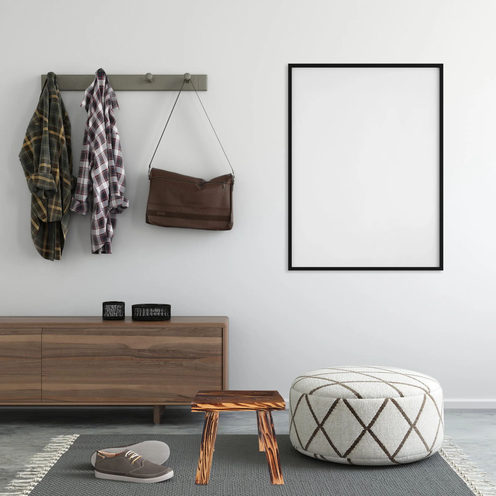 

Solid Wood Small Stool Minimalist Design Compact Lightweight Footrest for Home Dorm Decor Space Saving Wooden Step Stool