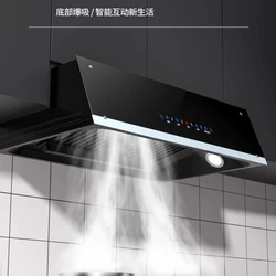 Large suction range hood home kitchen rental Chinese style small old European style top range hood