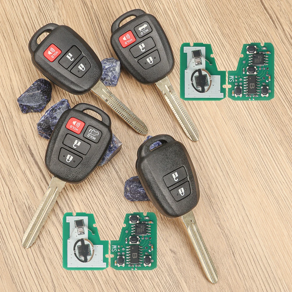Lenny FCC:HYQ12BDM/BDP GQ4-52T B71TA 8Achip TOY43-blade Car Remote Key for Toyota Camry Prius Corolla RAV4 2007+Key