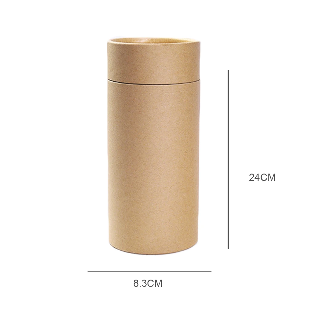 Recipiente de armazenamento à prova de vazamento chá papel kraft com tampa garrafa portátil cozinha caixa de embalagem de manutenção fresca 3 8.3x11cm