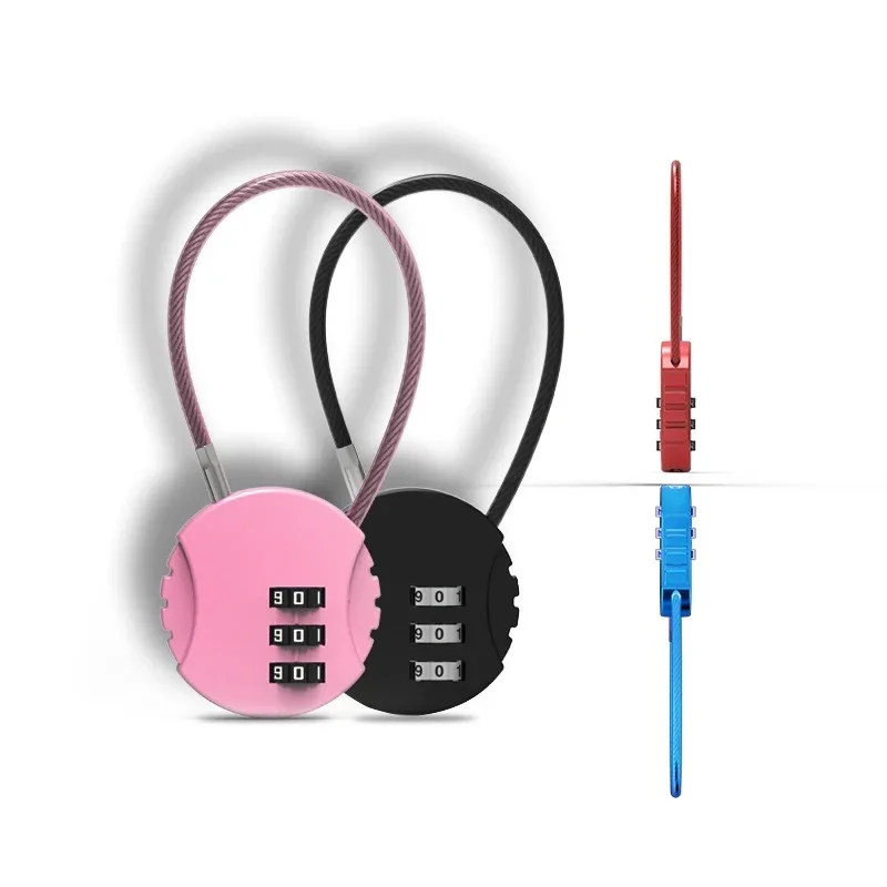 3 Digit Password Combination Padlock Suitcase Luggage Metal Code Lock Mini Coded Keyed Anti-Theft Locks Drawer Lock Hardware