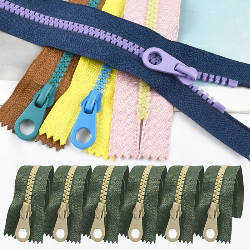 

20Pcs Meetee 5# Resin Zippers Bag 15-30cm Closed-End Zips Slider Clothes Pocket Closure Zipper Repair Kit DIY Sewing Accessories