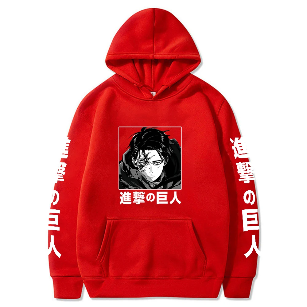 Attack On Titan Hoodies Unisex Male Female Print Shingeki No Kyojin Anime Clothes Loose Casual Streetwears Link Aesthetic Korean