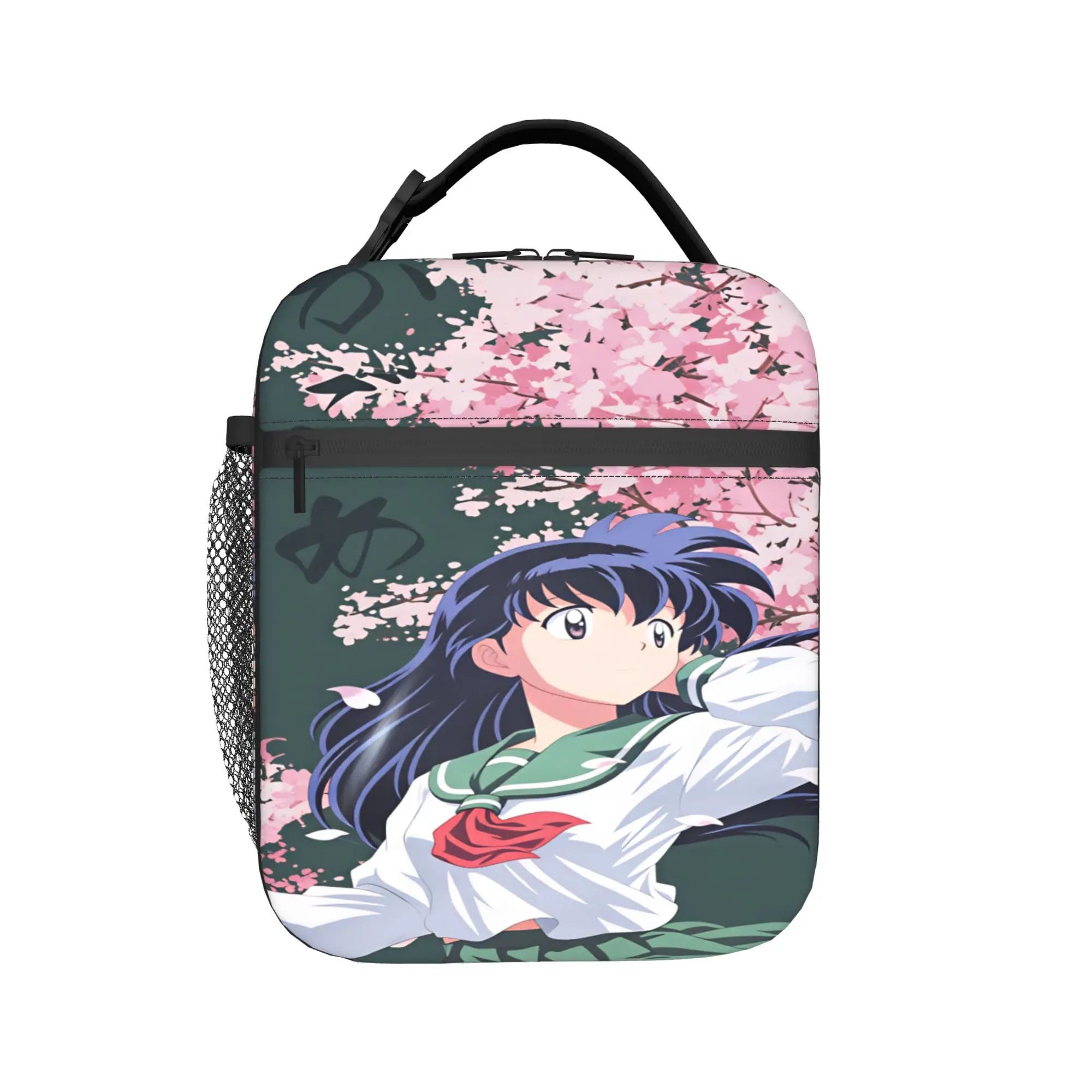 Inuyasha Kagome Higurashi Lunch Bag  Travel Lunch Box For Women Casual Thermal Lunch Bags Oxford Portable Zipper Cooler Bag view 3