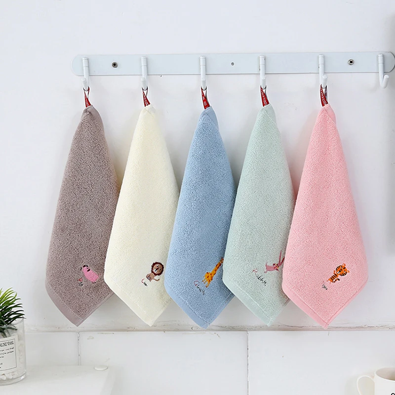 Hanging Baby Washcloths Ultra Absorbent Soft  Baby Face Towel For Boys Girls 25*25 CM Bathroom/Kitchen Suppiles