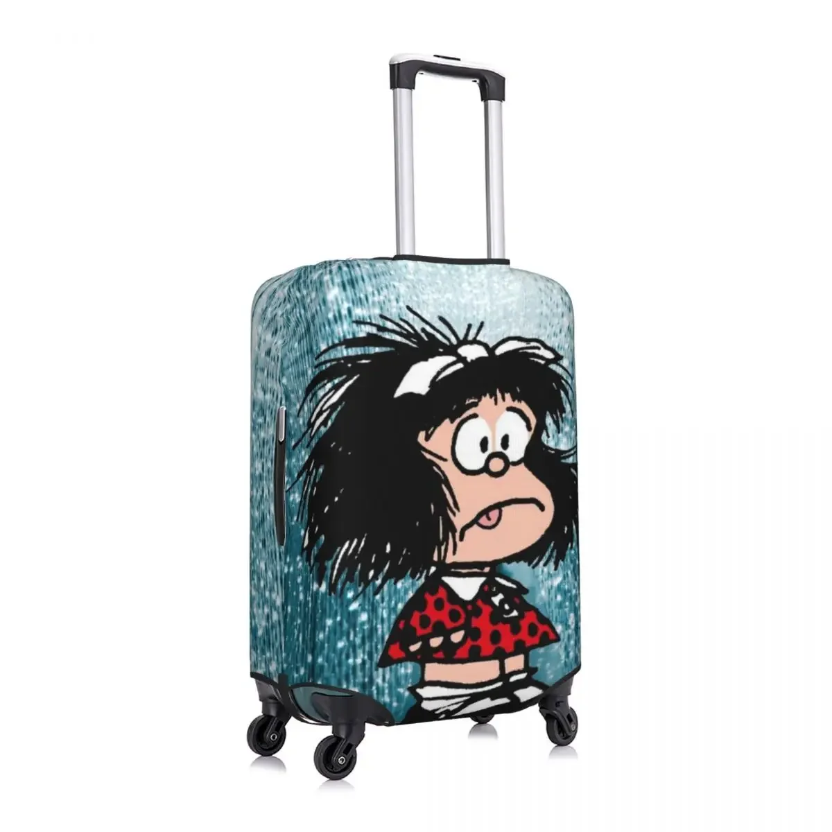 Cubierta de maleta Mafalda In Shock, divertido vuelo, crucero, viaje, equipaje práctico, suministros de protección