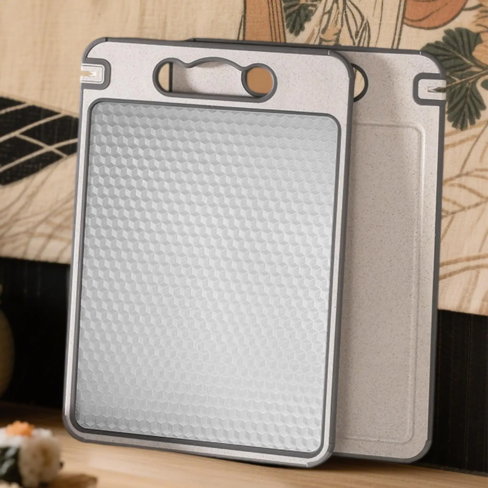 

Double Sided Cutting Board Anti-scratch Double Sided Chopping Board Kitchen Dining Tool With Handle For Home Restaurant