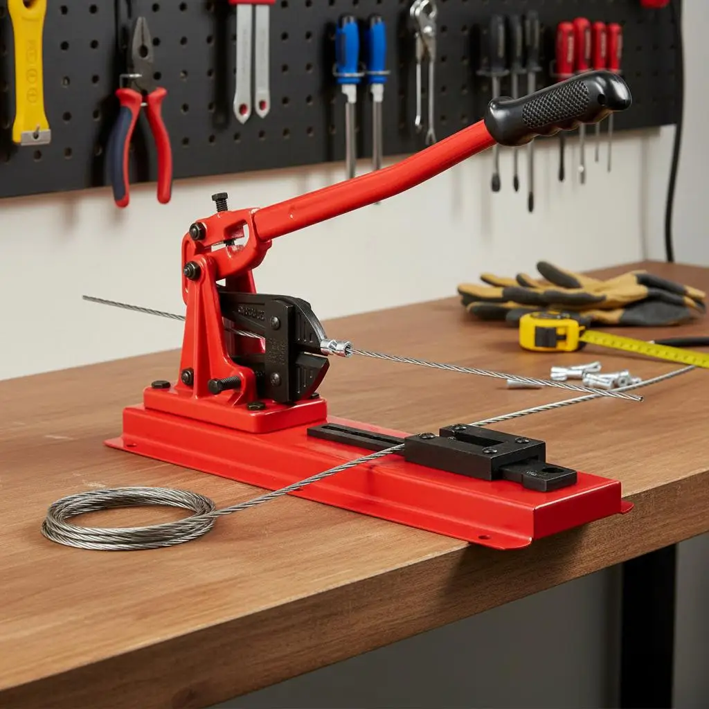 Pince à sertir d'établi 61 cm, outil de sertissage manuel en acier allié, avec capacité de coupe de 9,5 mm, pour la construction