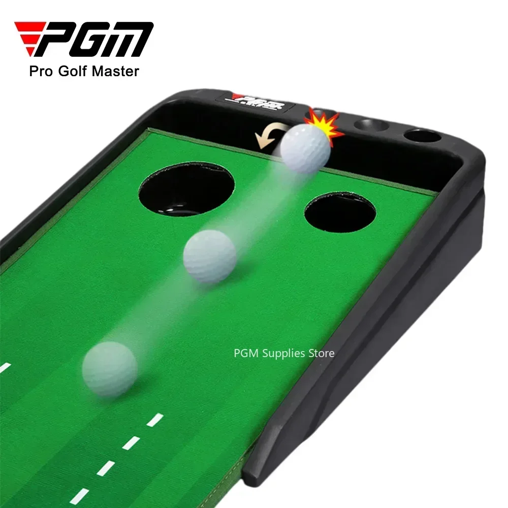 PGM Golf Putting Practice Mat Automatic Electric Golf Ball Return Indoor Home Office Putting Golf Pad Trainer Mat Accesssories