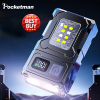 Portable COB LED Work Lamp Mini Flashlight Outdoor Keychain Lights Auto Repair Light Emegency Torch for Camping Hiking Fishing