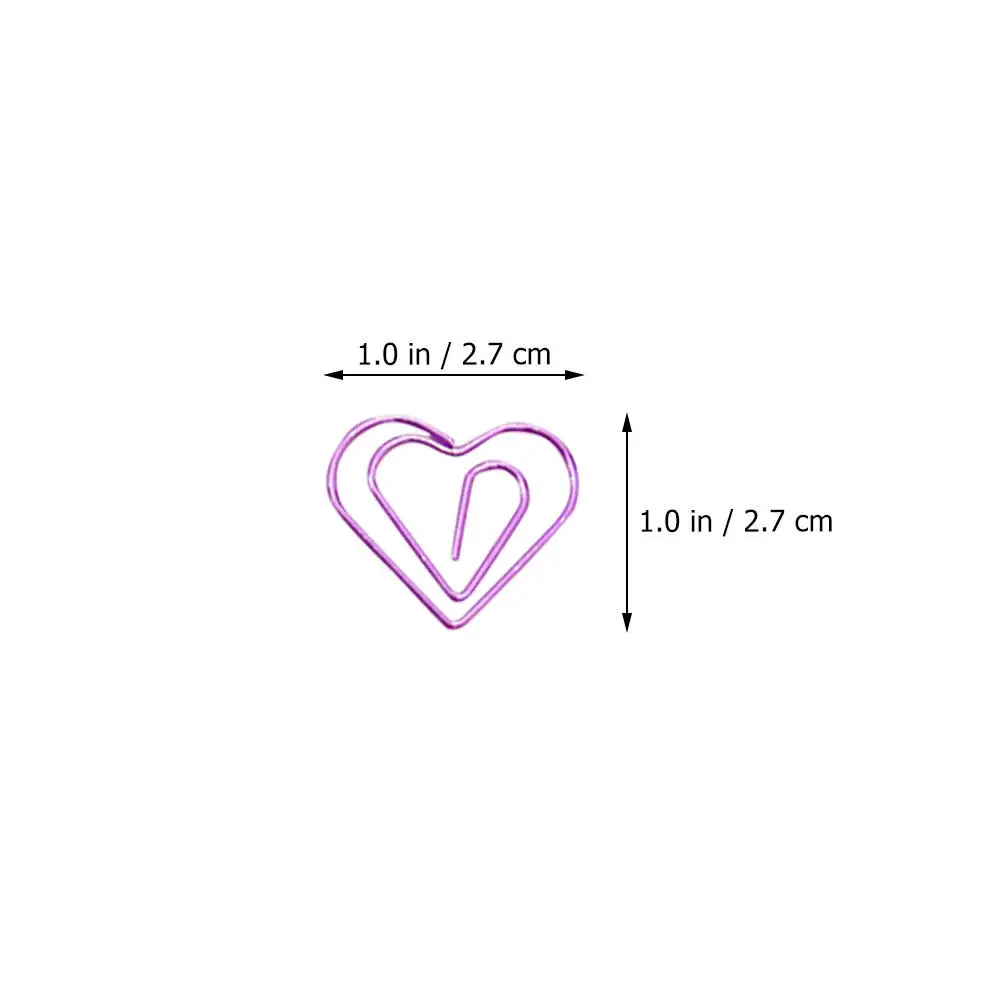 60Pcs Hollow-Out Paper Clips Premium Alloy Creative File Clips for Office School Documents Photos Letters Multi-Function