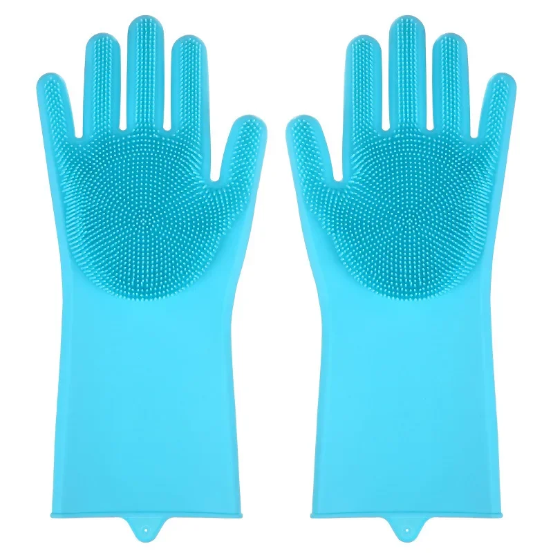 

Silicon Pet Grooming Gloves Dog Cat Bathing Shampoo Scrubber Magic Sponge Hair Removal Brush Kitchen Dishwashing Cleanner Gloves