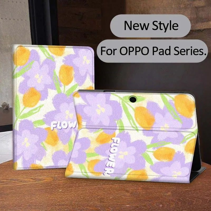 

Чехол с креативным цветочным узором для планшета OPPO Realme Pad 3 11 2 4 Pro Air Neo SE X 11,61 11,4 12,1 13,2 дюйма