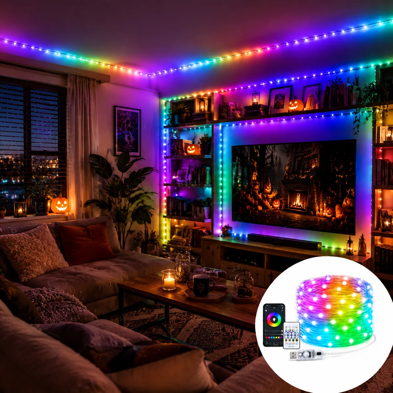 Smart Home Lighting Control - DIY Smart RGB LED Lights USB