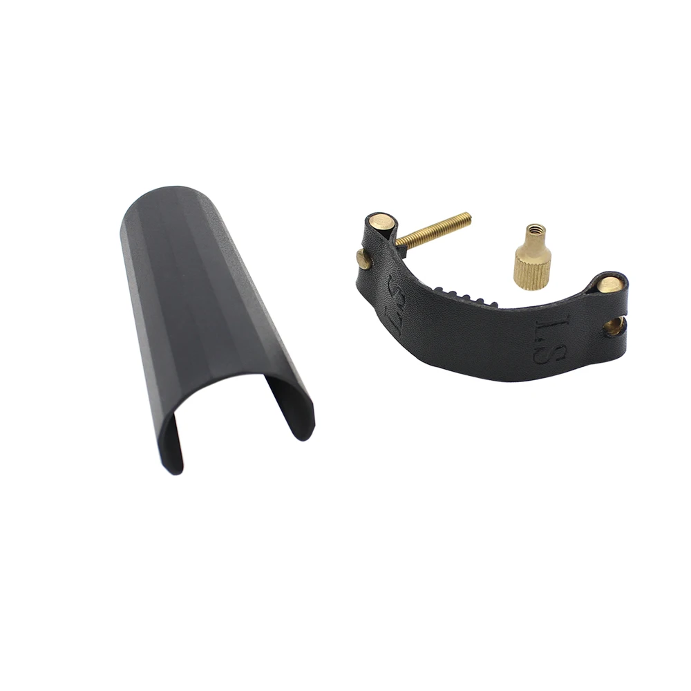 Leather Ligature Fastener with Plastic Cap for Clarinet Bakelite Mouthpiece Durable