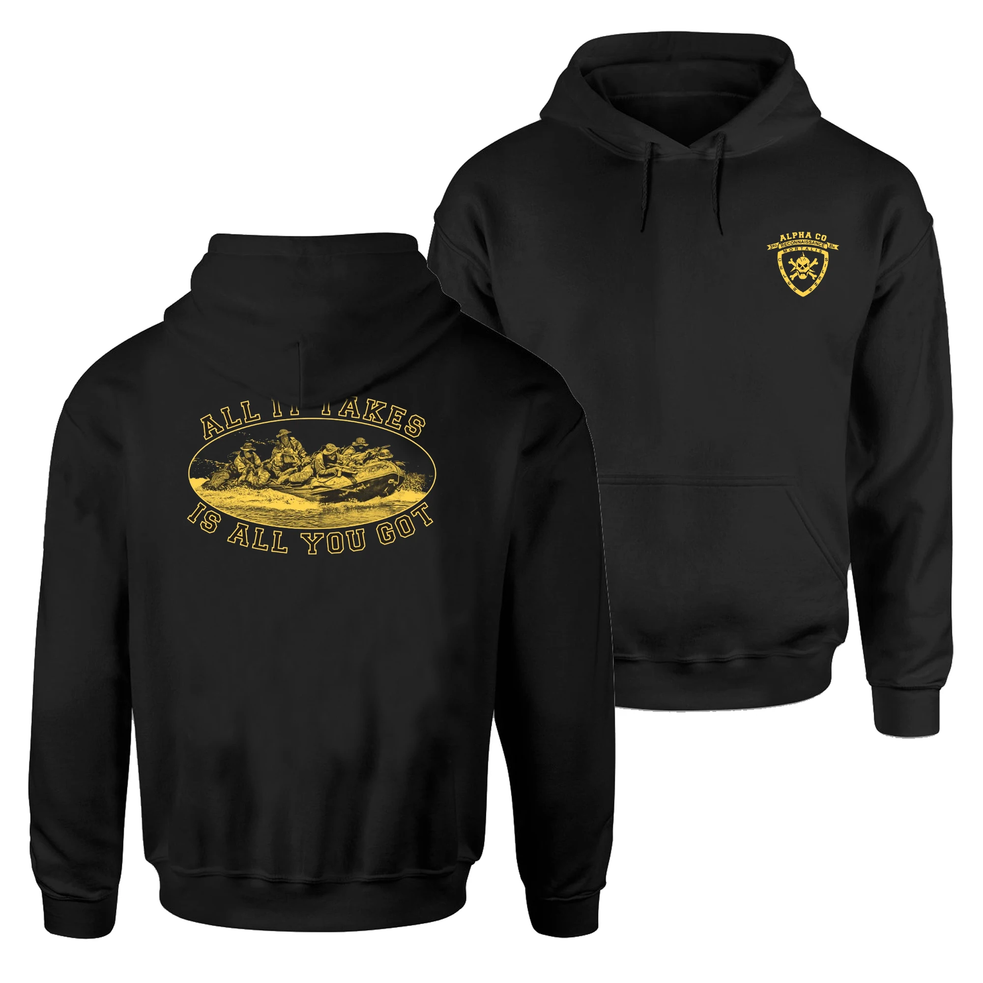 

3rd Recon Battalion Alpha Company US Marine Corps Pullover Hoodie New 100% Cotton Comfortable Casual Mens Sweatshirts Streetwear