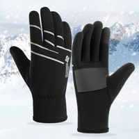 Polar Fleece Winter Warm Thermal Gloves Waterproof Touch Screen Snowboard Ski Gloves Windproof Thickened Snow Gloves