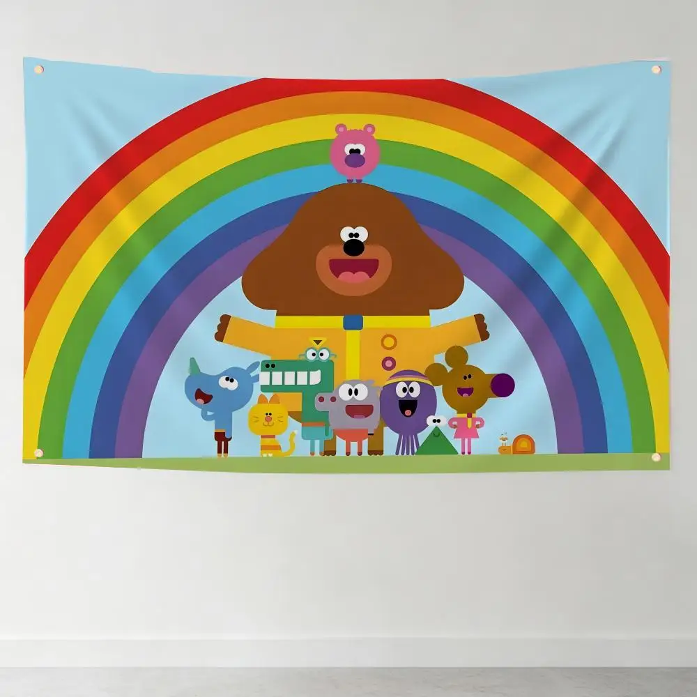 Flags Indoor Outdoor Decorative Flag, Wall & Garden Banner, Home Yard Decoration,  H-Hey DuggeeS