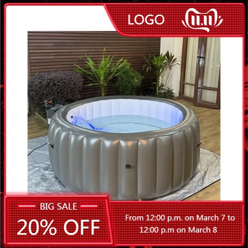 

STLF Outdoor Large Family Kids Swimming Pool Inflatable Folding Hotel Adult Swimming Pool Ice Bath