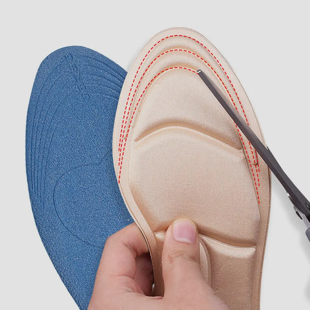 8Pairs High Heel Comfort Pads Foot Arch Support Insoles Soft Sponge Polyester Half Foot Cushions Non Slip Heel Inserts for High