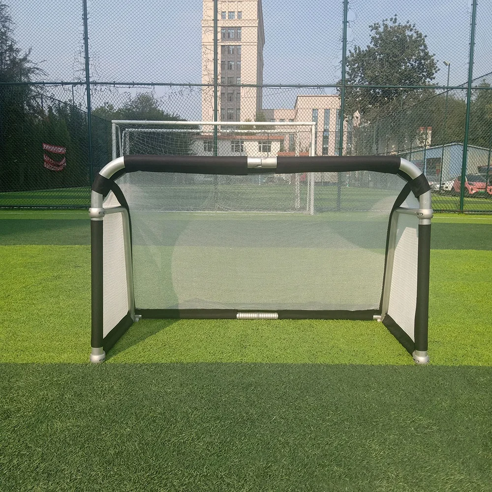 Tragbares faltbares Fußballtor aus Aluminium, Fußballnetz, faltbares Fußballtor für den Außenbereich