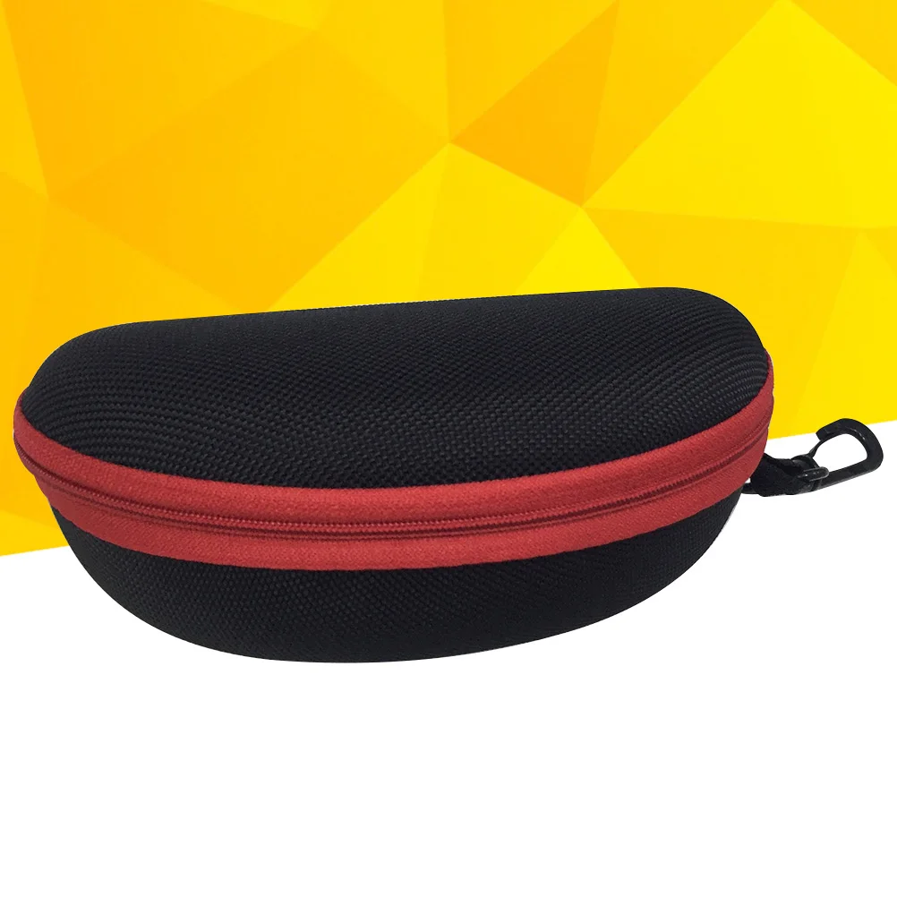 

Stylish Compact Eyeglasses Storage Shock Scratch Resistant Portable Plastic Carabiner Zipper Closure