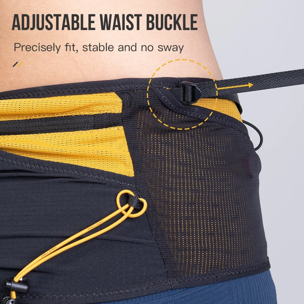 AONIJIE W8141 New Running Belt Bag for Jogging Woman Man Waist Pack with 500ml Water Bottle Soft Flask