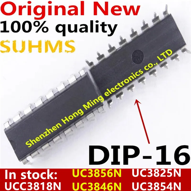 (5piece)100% New UC3856N UC3846N UC3825N UC3854N UCC3818N DIP16