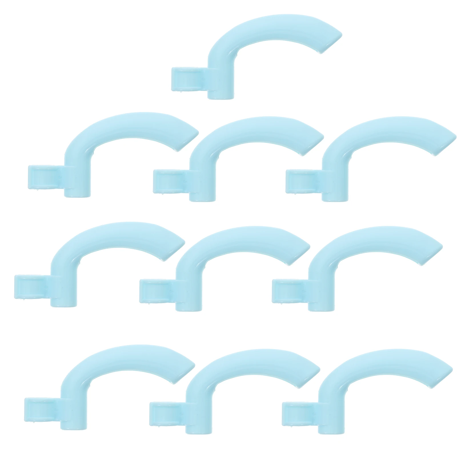 

10pcs Plastic Dustpan Handle Replacement Broom Gripper Ergonomic Clip-On Design For Brooms Floor Cleaning Tools