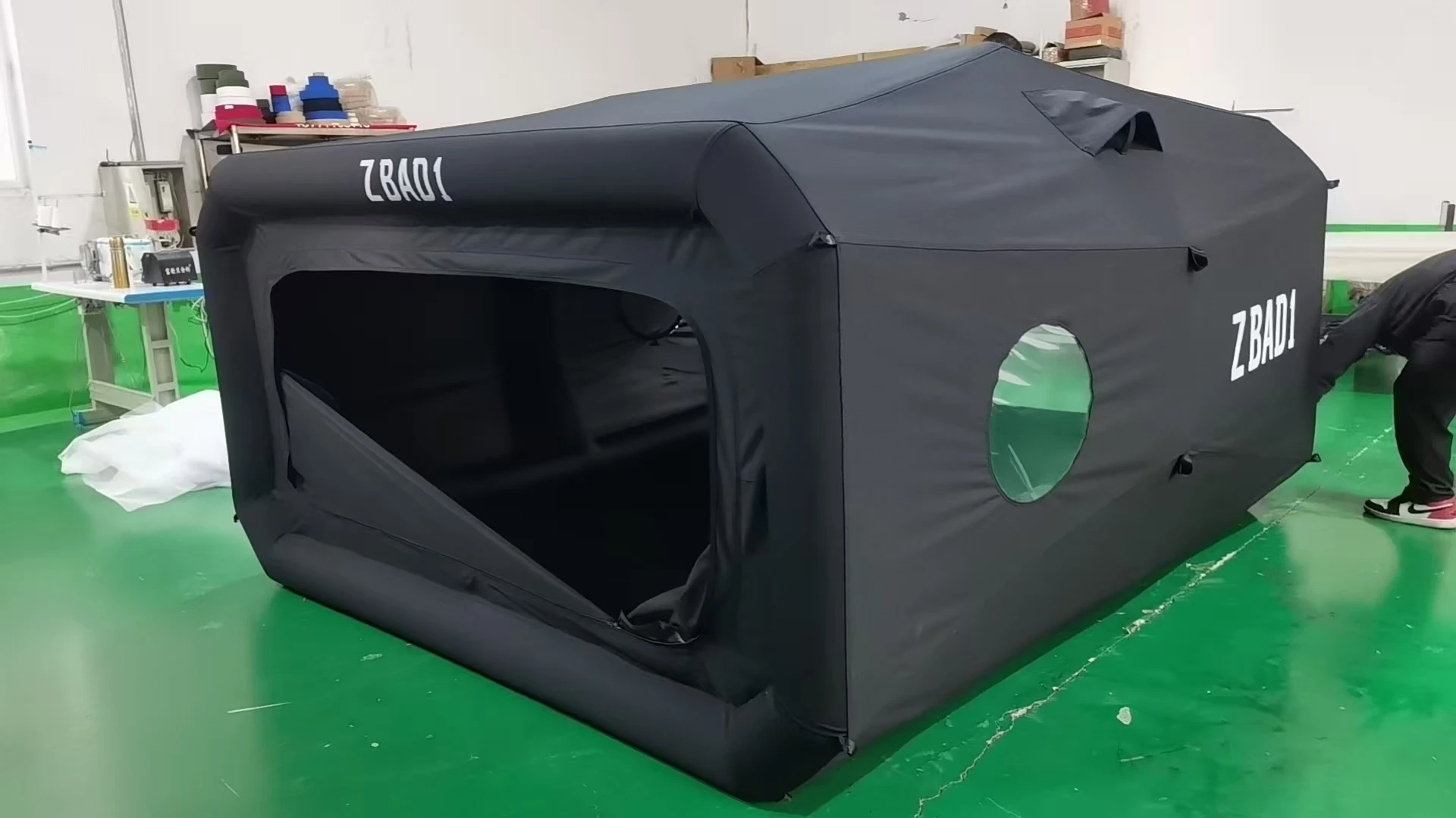 خيمة تخييم فاخرة مقاومة للرياح ومقاومة للماء من مادة PVC قابلة للنفخ في الهواء الطلق مصنوعة من قماش أكسفورد، وهي كبسولات فضائية #2