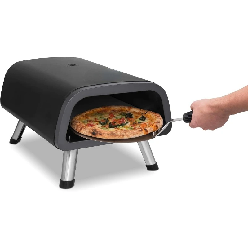 

12" Electric Pizza Oven - Pizza Maker Machine for Home and Outdoor, 1850W Convection Oven Countertop Pizza Pan, Water Resistant