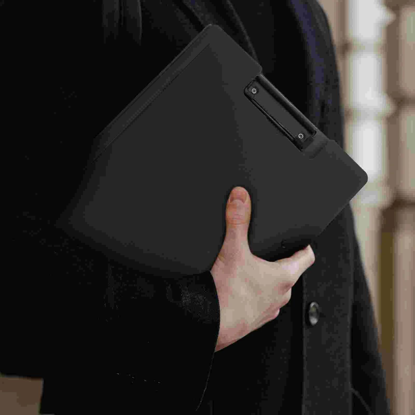 Wordpad pasta arquivo titular material de escritório cuidados escrita prancheta para menu plástico estudantes pastas organizador almofadas