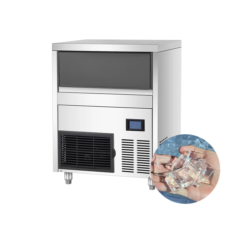 

High Productivity Commercial Ice Machine With 67KG 24-Hour Crescent Shaped Ice Easy To Operate Water Tank-for Home Use
