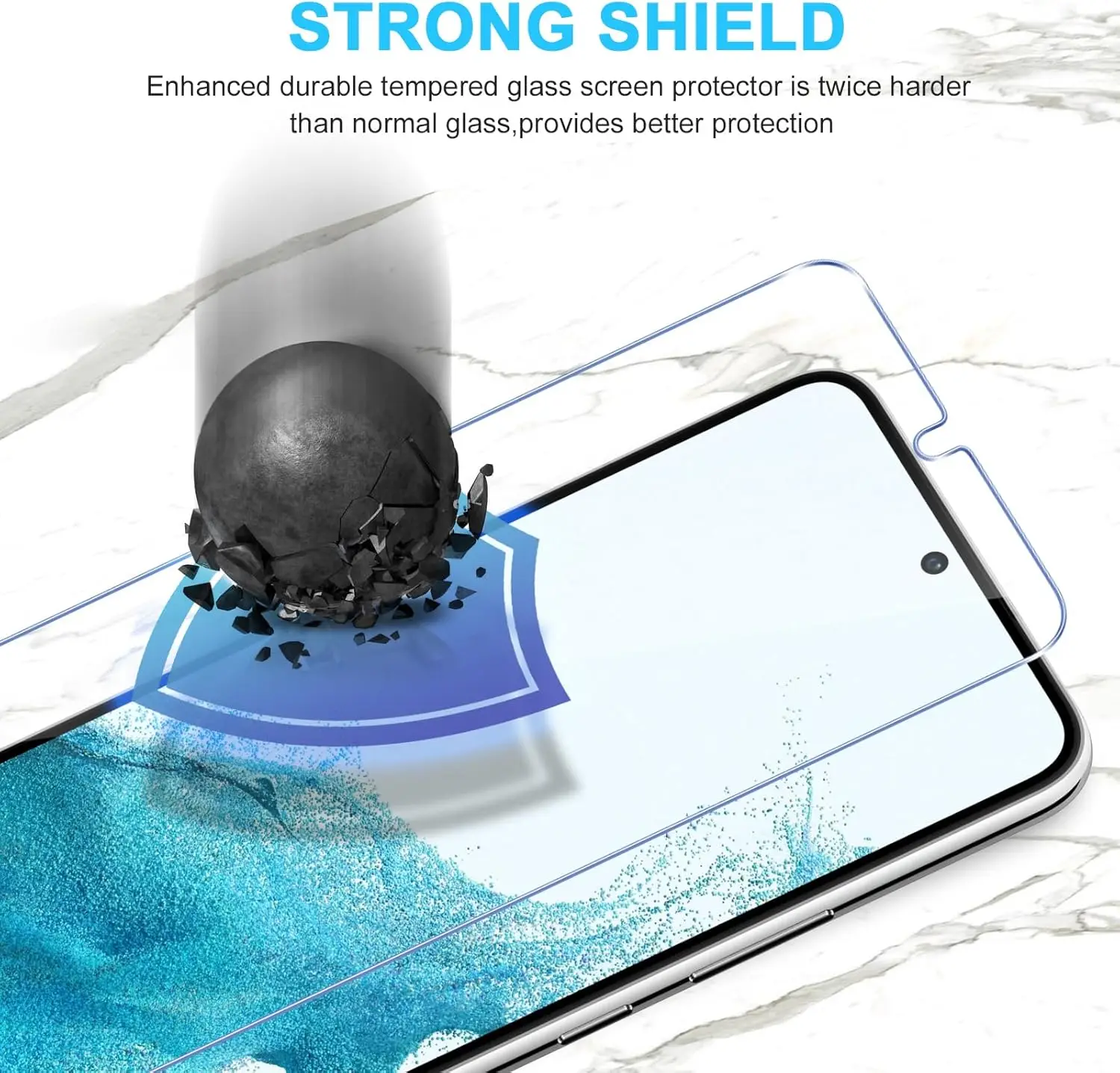 

Для Samsung Galaxy S22 5G 3 шт. HD-пленка из закаленного стекла - защитная пленка для экрана мобильных телефонов