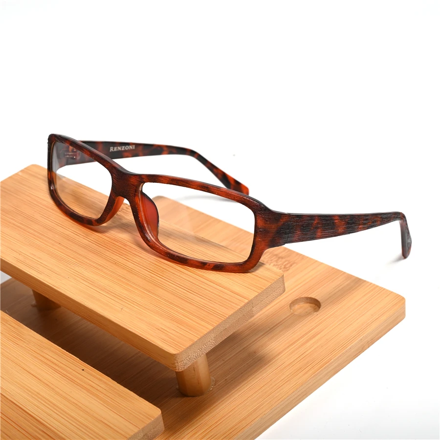 

Vazrobe Reading Glasses Male Women Black Wooden Grain Eyeglasses Frames Spectacles for Small Face Rectangle