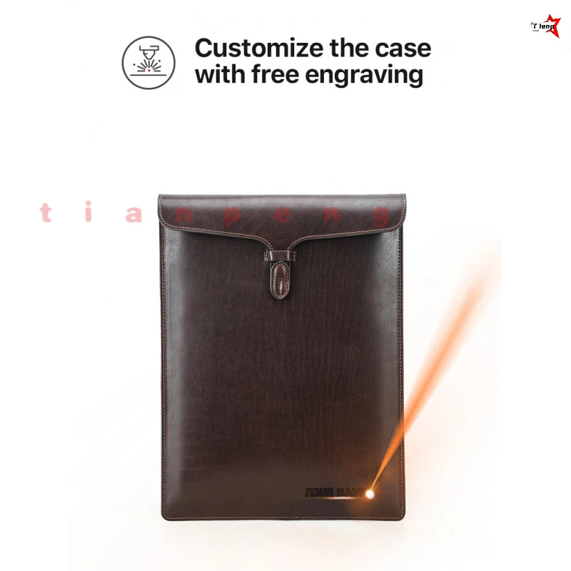 wyoresy-for-macbook-pro-133-full-grain-cowhide-sleeve-with-pen-slot-shockproof-anti-scratch-lightweight-travel-carry-pouch
