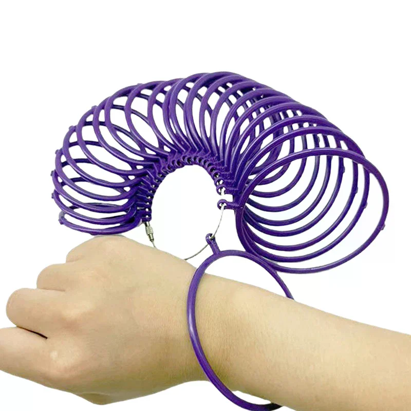 Plastic HK Bracelet Wrist Diameter Sizer Loop DIY Jewelry Making Bangle Size Measuring Gauge Tool