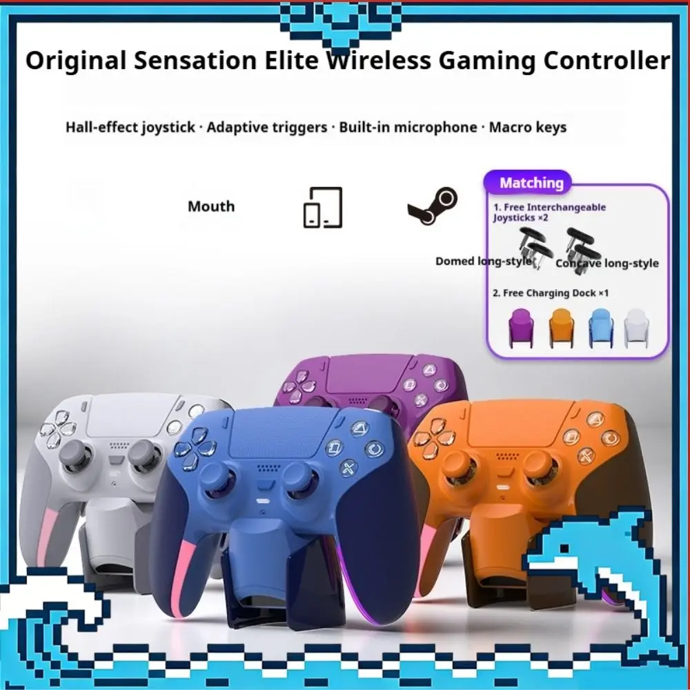 IMECOO JG11 Wireless Game Controller For Hall Joystick Adaptive Trigger Vibration Motor Programmable Buttons For PC Gamepad