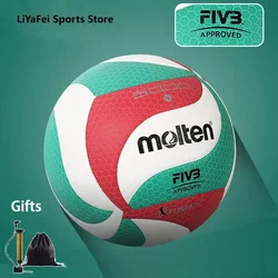 Molten-Ballon de volley-ball standard, doux au toucher, taille 4 5 V5M5000/4000, original, pour les jeunes et les adultes, cadeau gratuit