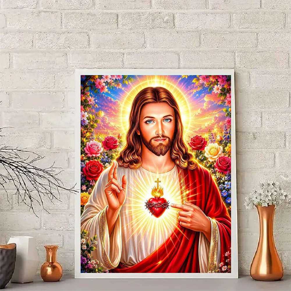 5D Religious Christian Art Dia - Embroidery Jesus ulasan dan harga