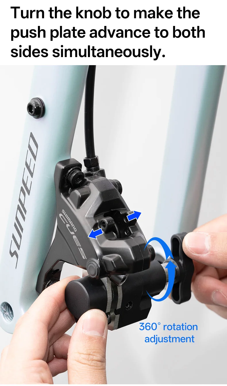 2-in-1 Fahrrad-Bremskolben-Press- und Rückstellwerkzeug für 2/4-Kolben-Hydraulikscheibenbremsen MTB Rennrad Reparatur- und Wartungswerkzeug – Detail 10