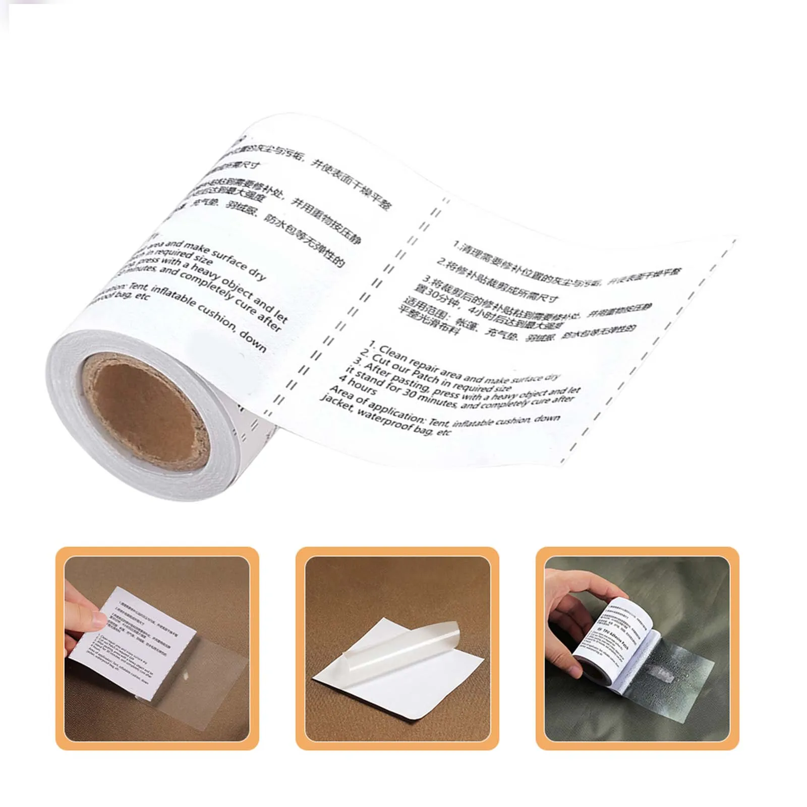 

1 Roll Inflatable Swim Ring Repair Patches Tpu Adhesive Sturdy Long Lasting Kayak Canoe Repair Kit Clear Mend Tape