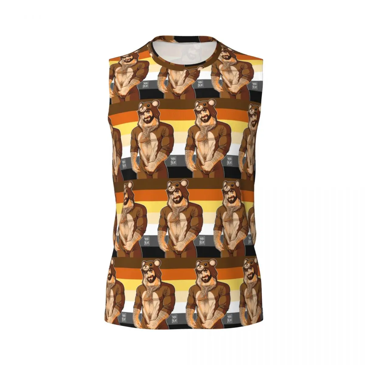 Adam Likes Teddy Bears - Bear Pride Men Printed Sleeveless T-shirt Casual Hip Hop Street Style Beach Holiday Tank Tops