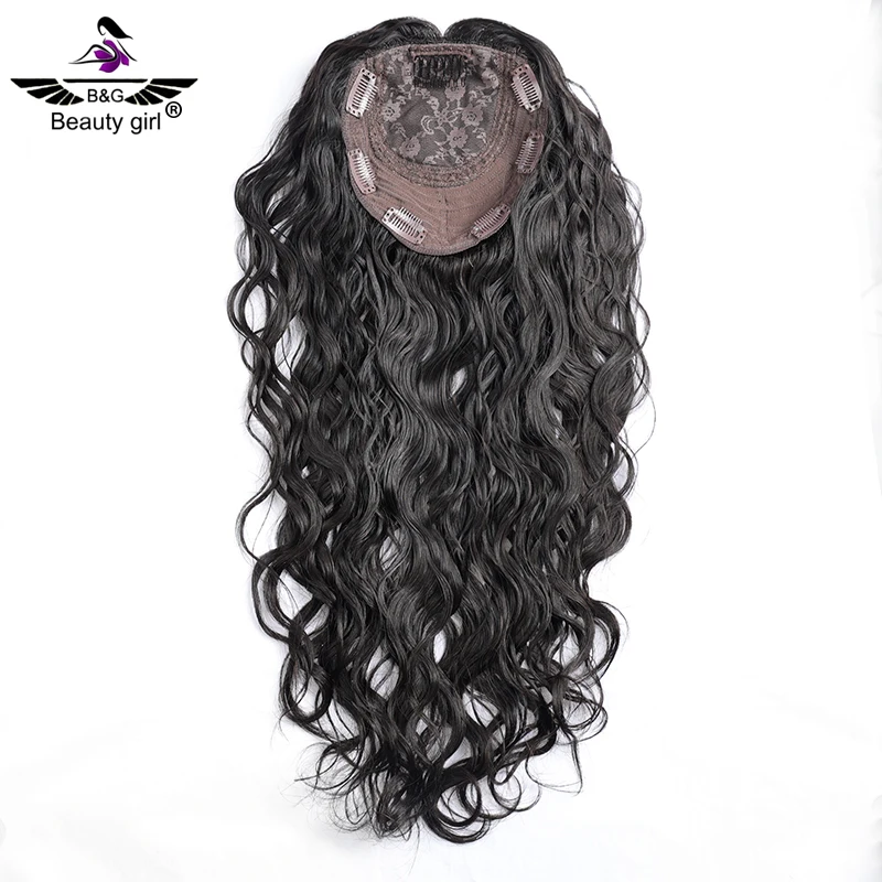 

Ready To Ship Curly Thin Hair Replacement Pieces Kosher Jewish Silk Top Topper With Weft Remy Human Hair Women Toupees