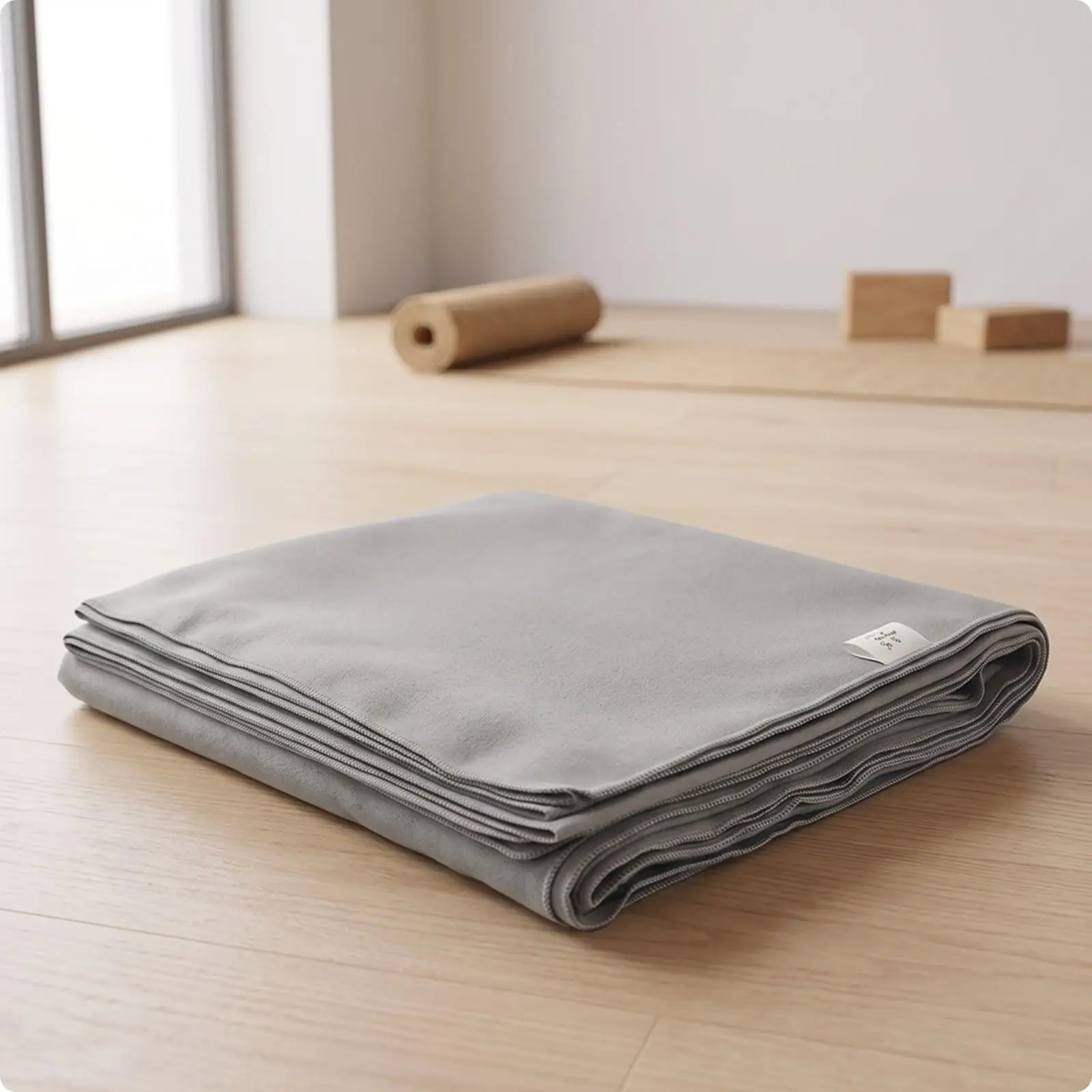 Soft Polyester Yoga Blanket for Restorative Practice Joint Knee Cushion for Floor Exercises