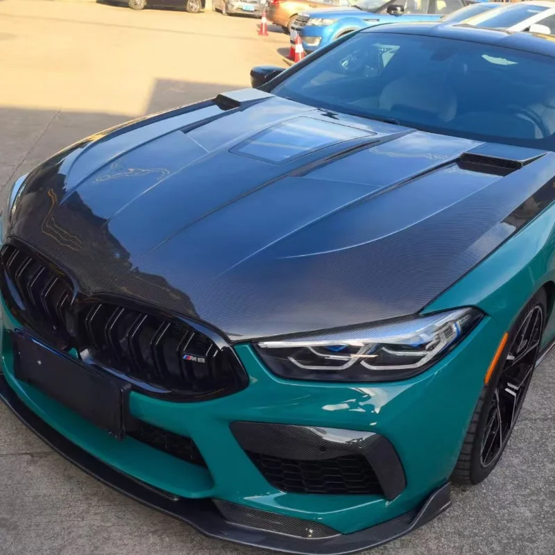 

Прозрачный капот для BMW 8 серии M8 G14 G15 G16, модифицированный обвес, новый капот из сухого карбона
