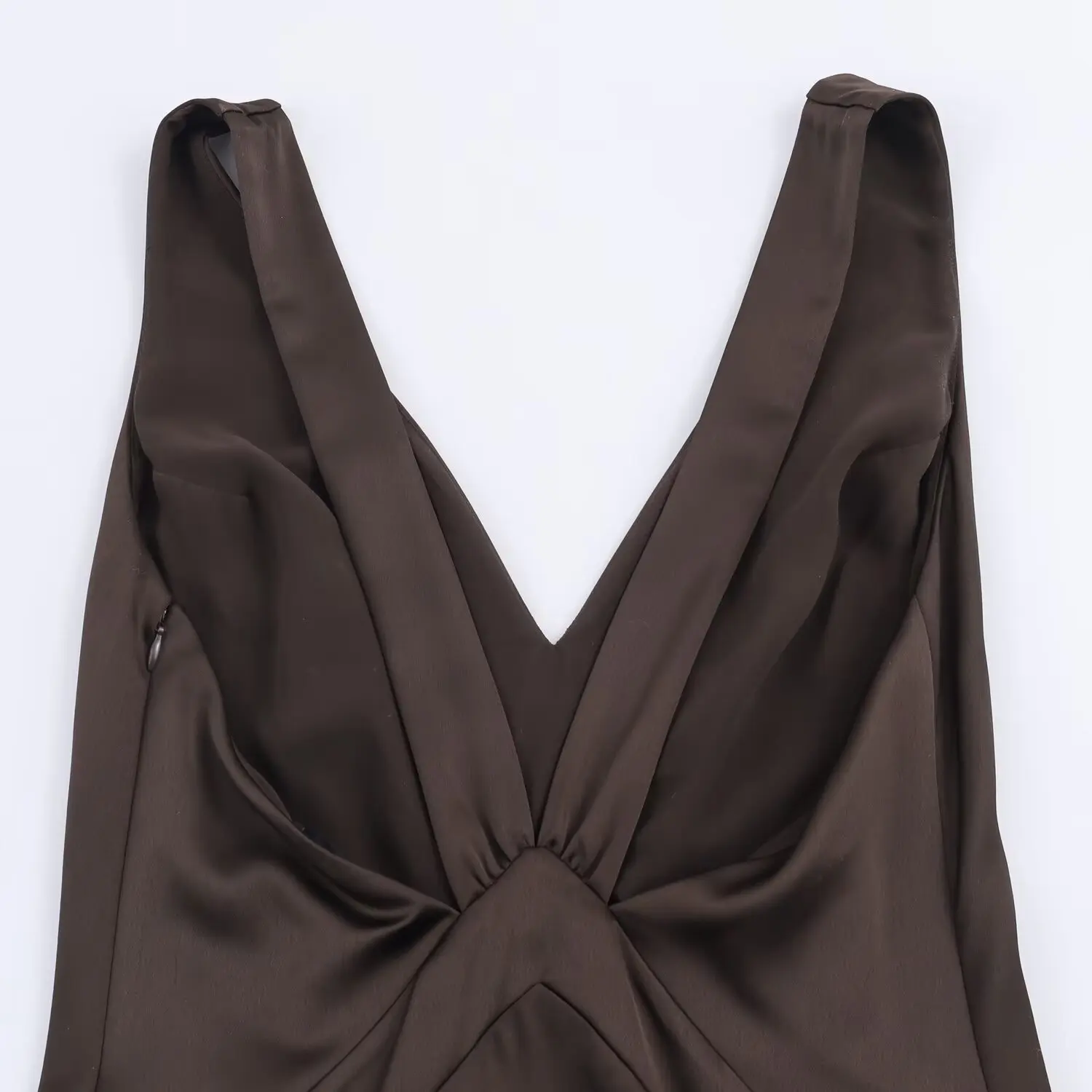 Ele Long Raso di seta Feel Dr Autunno New Sle Design Faion da donna Casual Taglio dritto Slim Fit Sle No Sve Dr