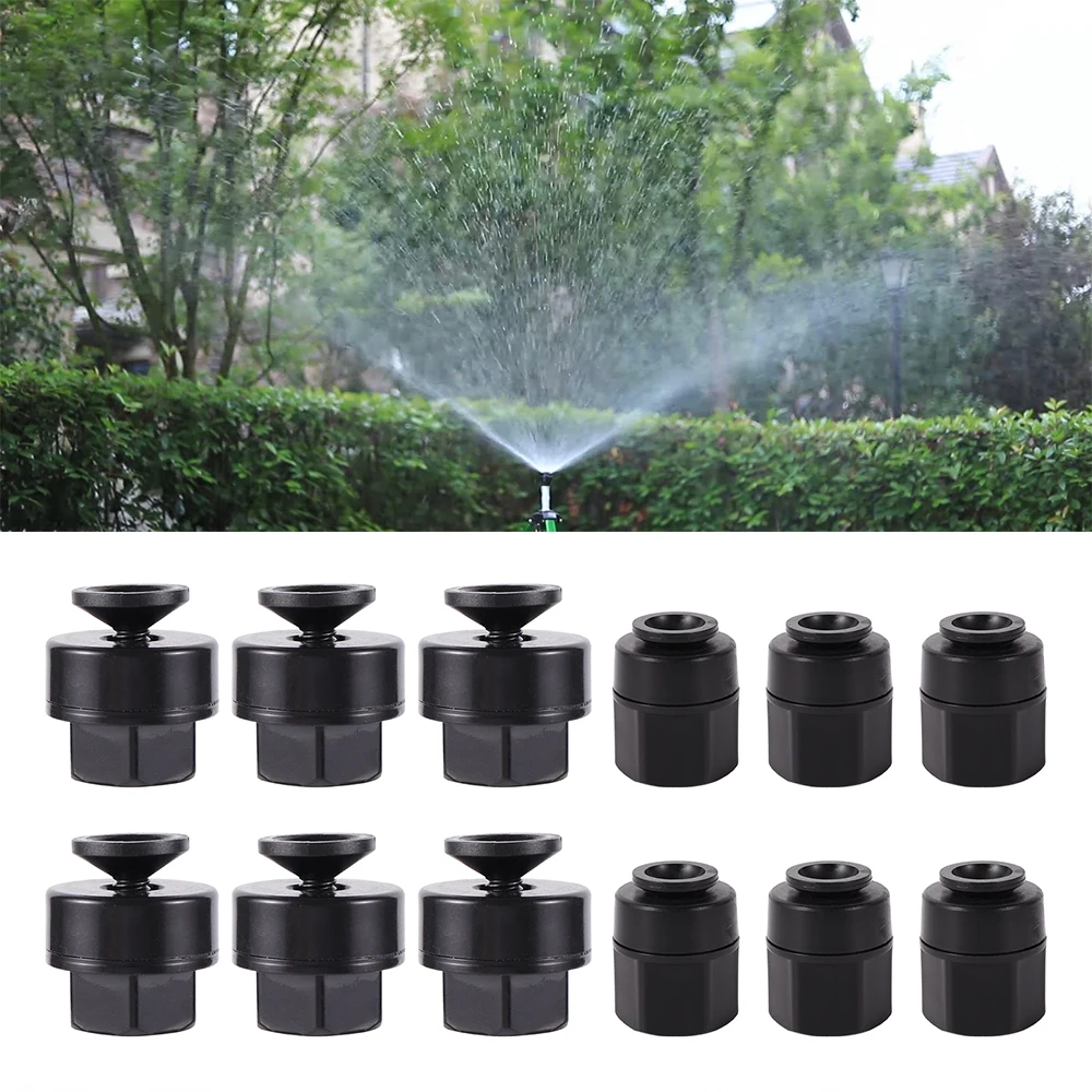 

5Pcs 1/2" 3/4" Female Thread 360 Degree Adjustable Refraction Nozzle Sprinkler Head Thread Connection Garden Watering Sprinkler