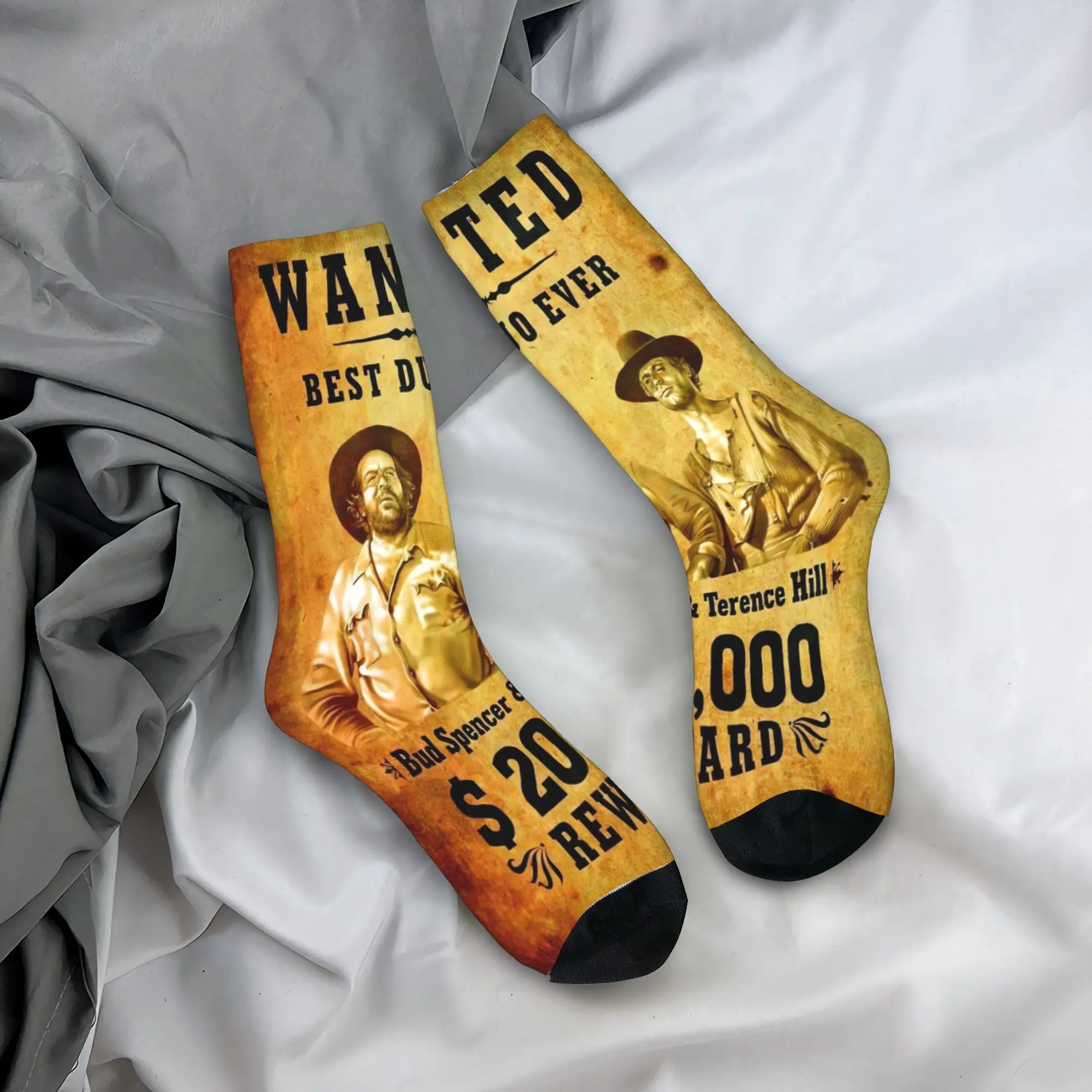 Unisex Men Socks Bud Spencer & Terence Hill  Stockings Autumn Casual Soft Socks Pattern Outdoor Anti Sweat Socks